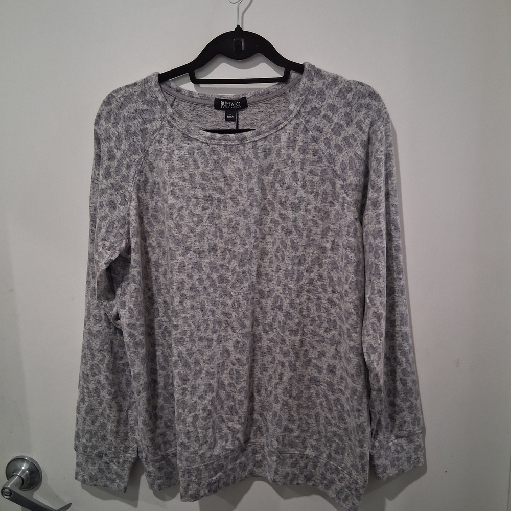 Buffalo David Bitton Gray Crew Neck Sweater